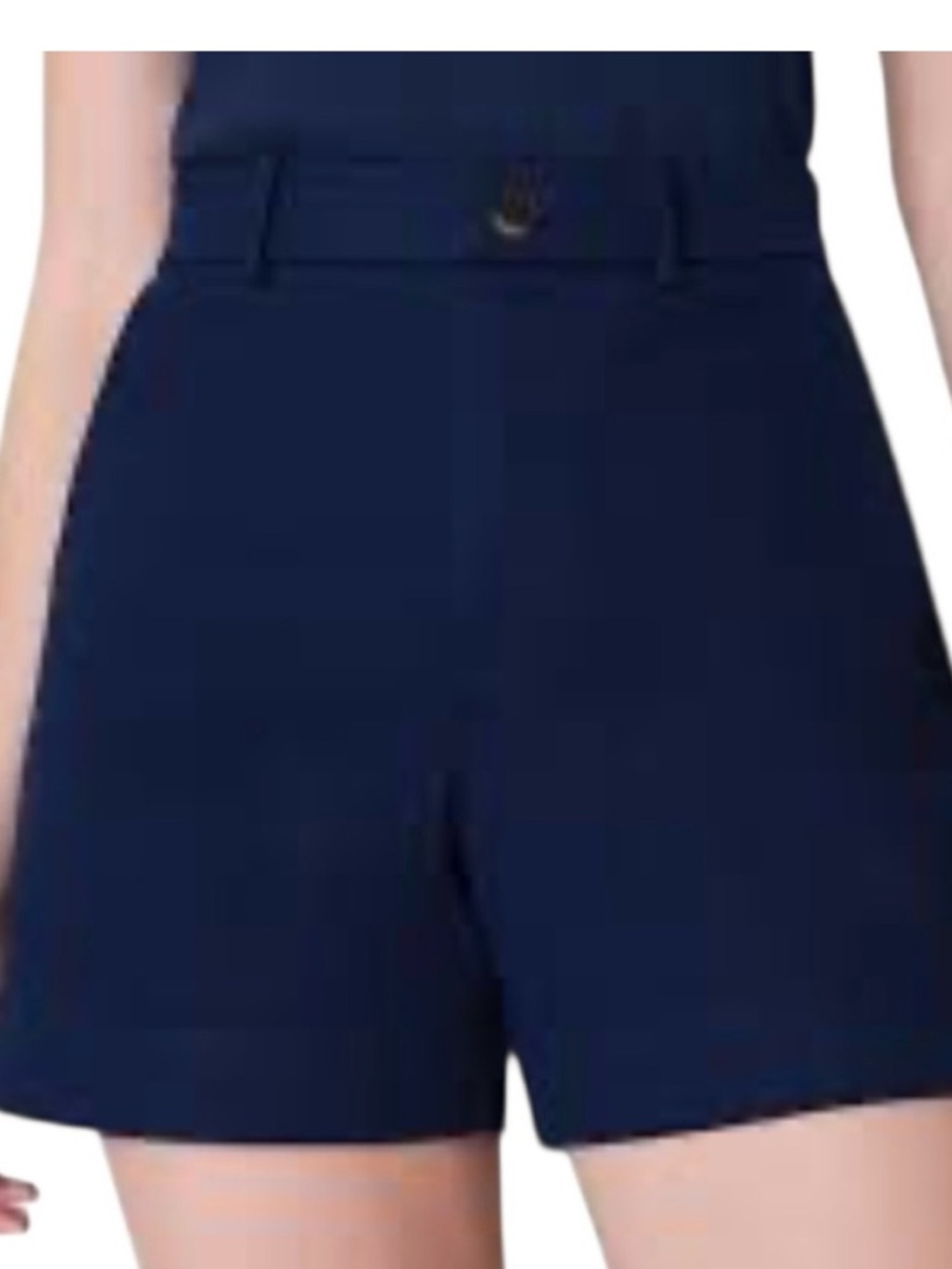 SPANX stretch twill shorts in timeless navy - Picture 5 of 9